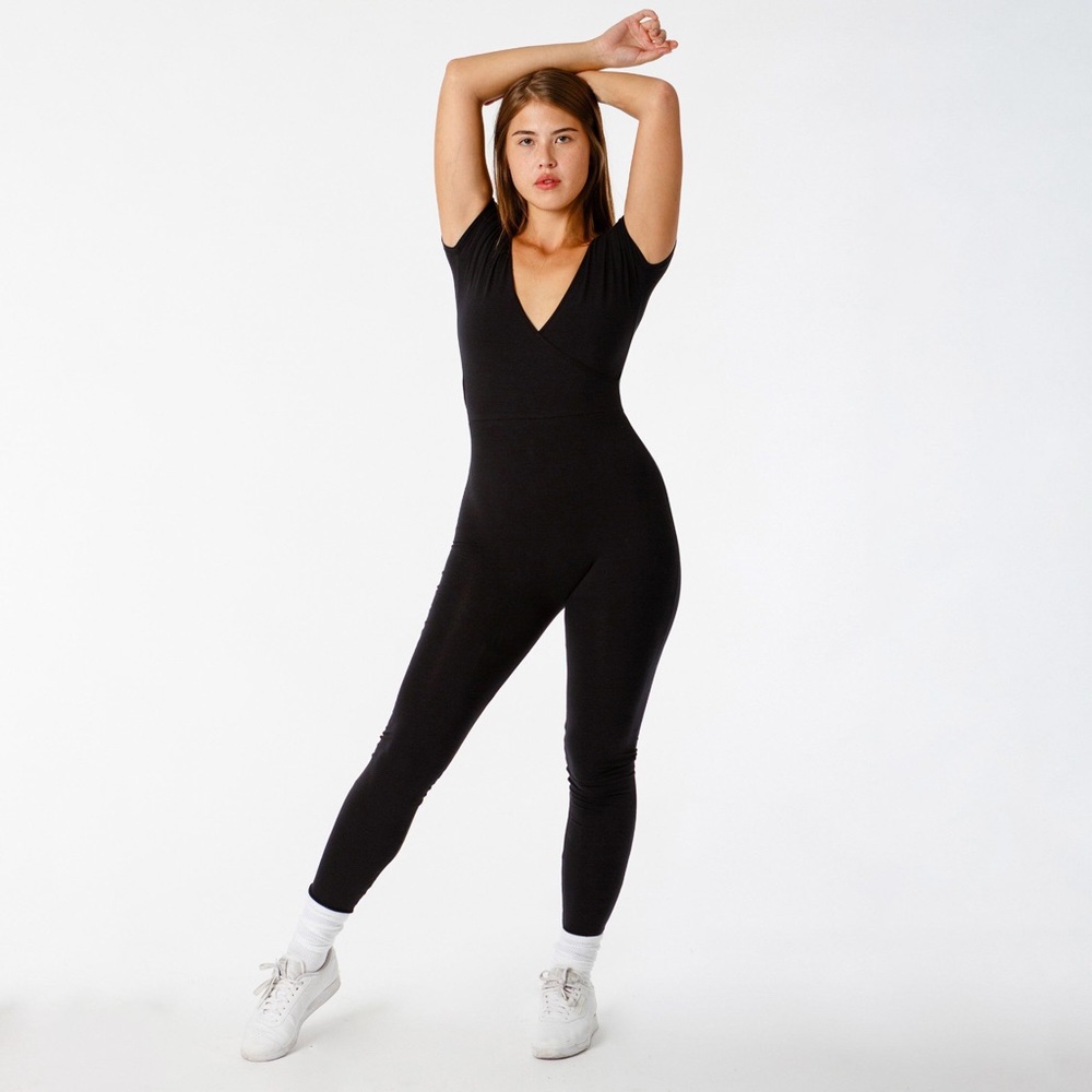 Los Angeles Apparel Cross Front Bodysuit